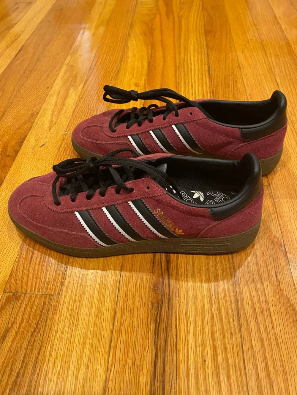 Men's 8 / Women's 9 - adidas Handball Spezial Maroon Black - IG61 - used, no box